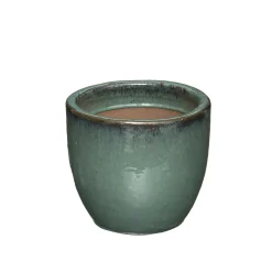 atmosphera Complementos>Maceta Cerámica Verde Tamaño 1/3 24x20Cm