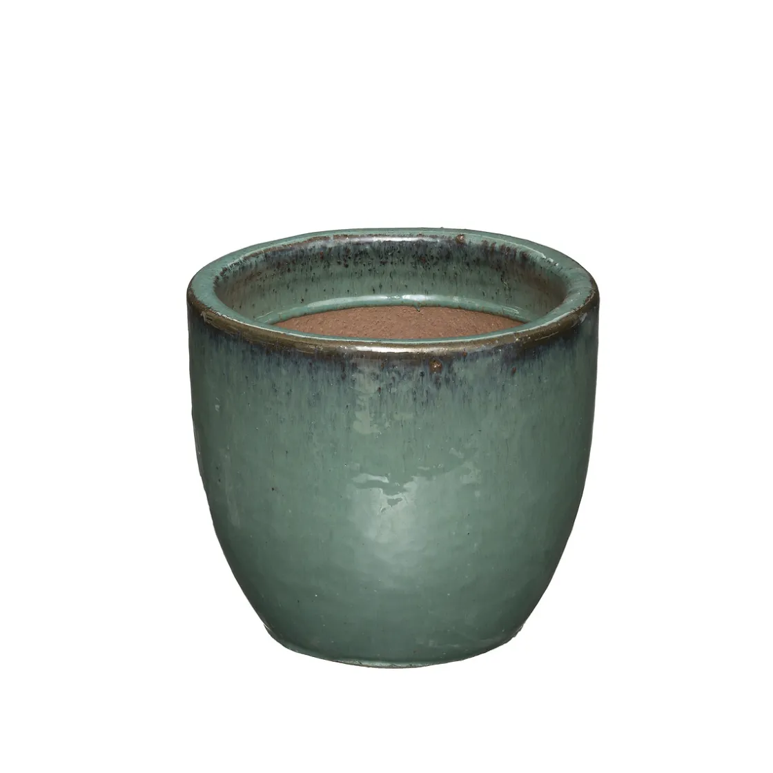 atmosphera Complementos>Maceta Cerámica Verde Tamaño 1/3 24x20Cm