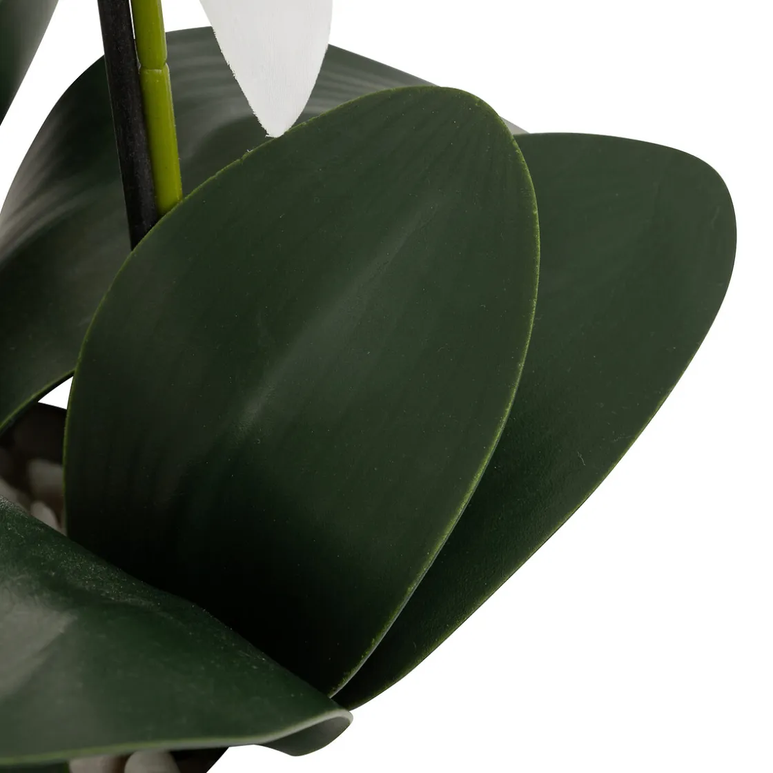 atmosphera Plantas Y Flores Artificiales>Maceta con orquídea artificial MICK blanca 80cm