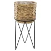 atmosphera Jarrones Y Vasos|Estilo Étnico>Maceta C/Soporte Tamaño 2/2 25x54x25Cm