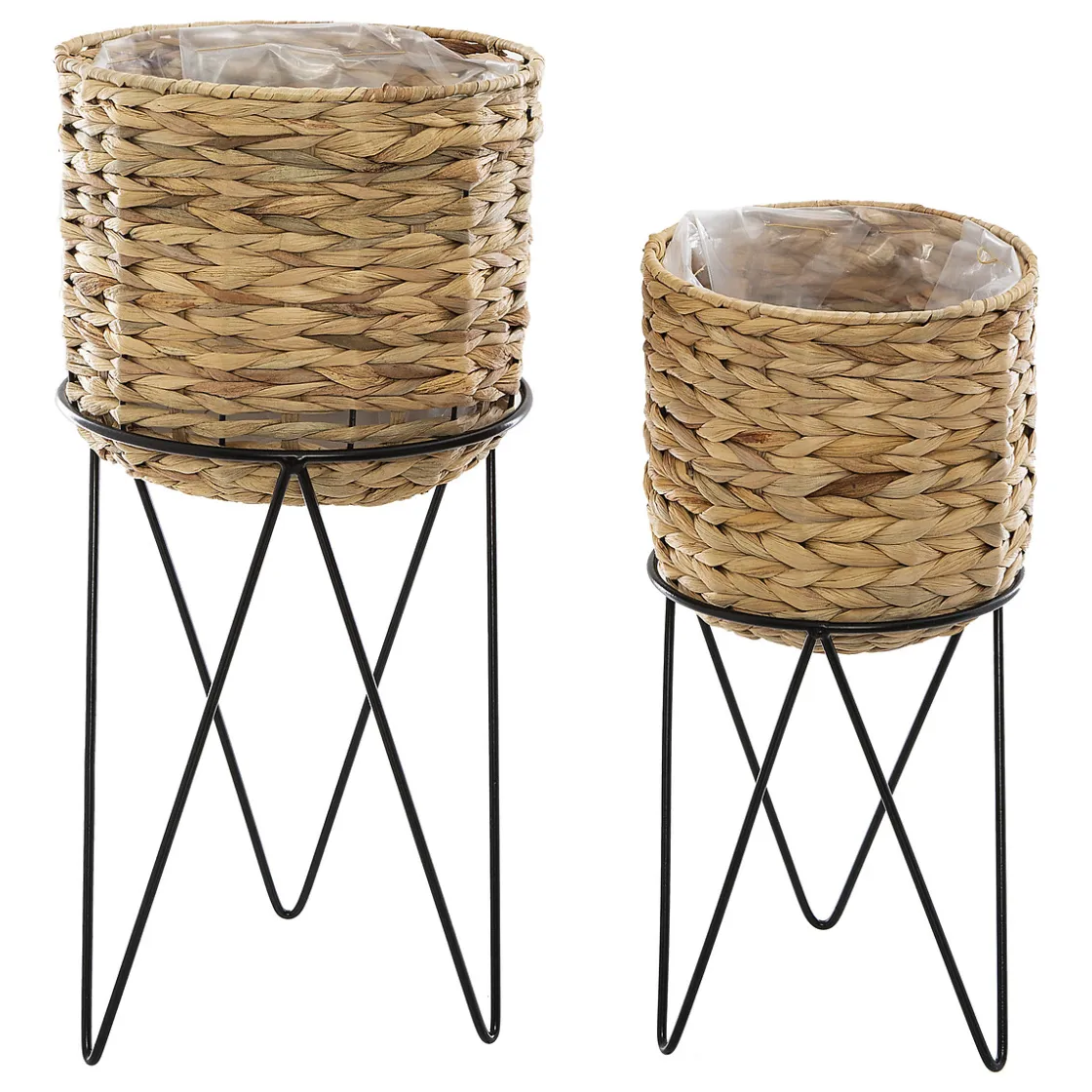 atmosphera Jarrones Y Vasos|Estilo Étnico>Maceta C/Soporte Tamaño 2/2 25x54x25Cm