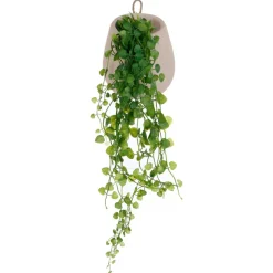 atmosphera Plantas Y Flores Artificiales>Maceta De Cemento Colgante Con Flores