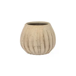 Jarrones Y Vasos>Maceta De Cerámica Álamo Gris 18cm