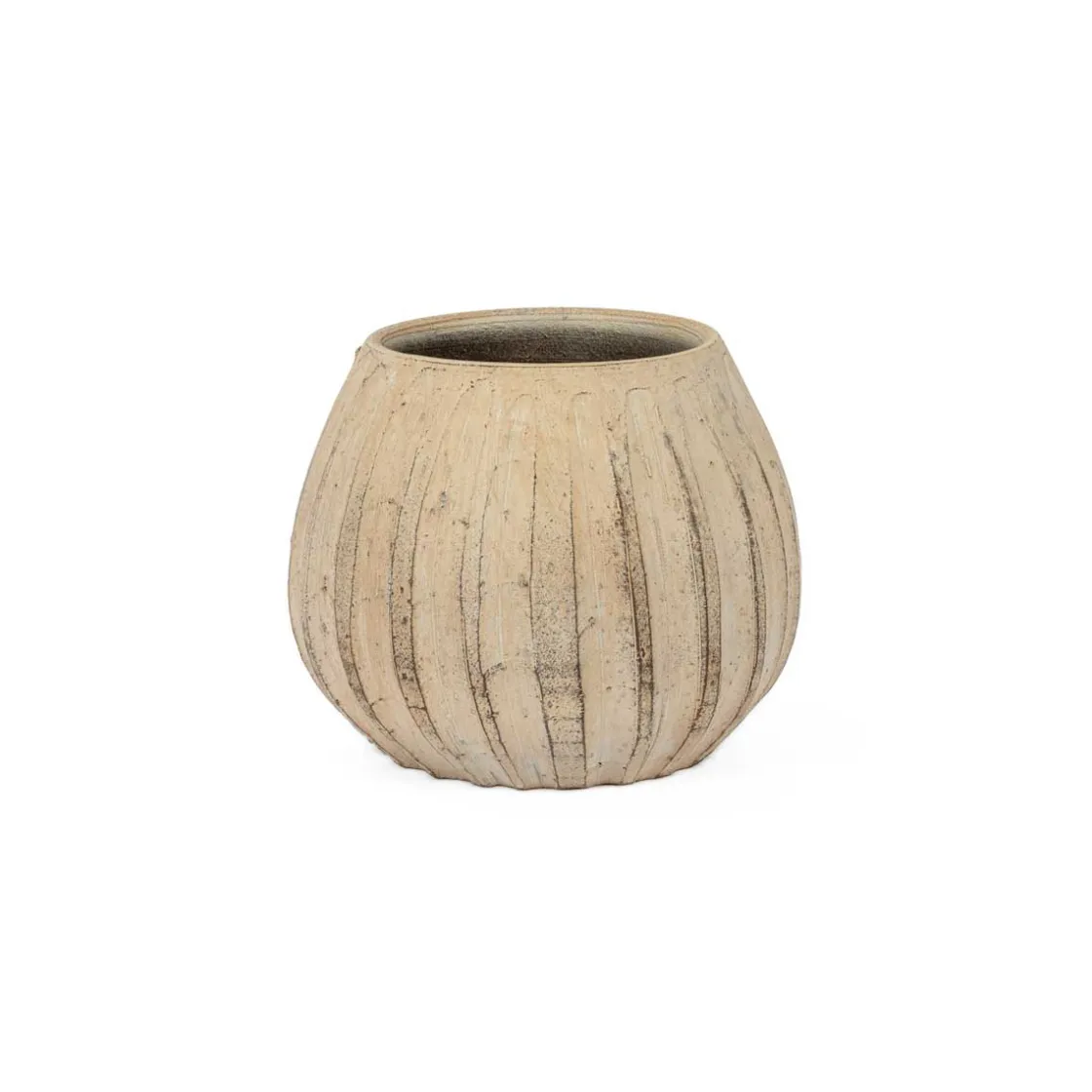 Jarrones Y Vasos>Maceta De Cerámica Álamo Gris 18cm