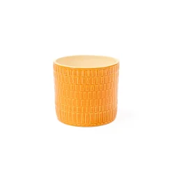 Jarrones Y Vasos>Maceta De Cerámica Ámbar 11x10Cm