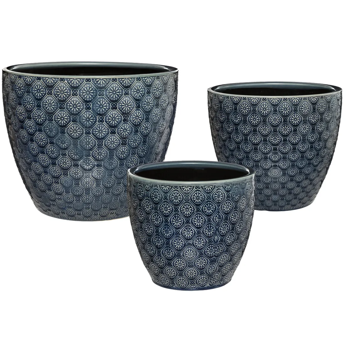 atmosphera Jarrones Y Vasos|Estilo Rústico>Maceta De Cerámica Tam. 2/3 25x23Cm