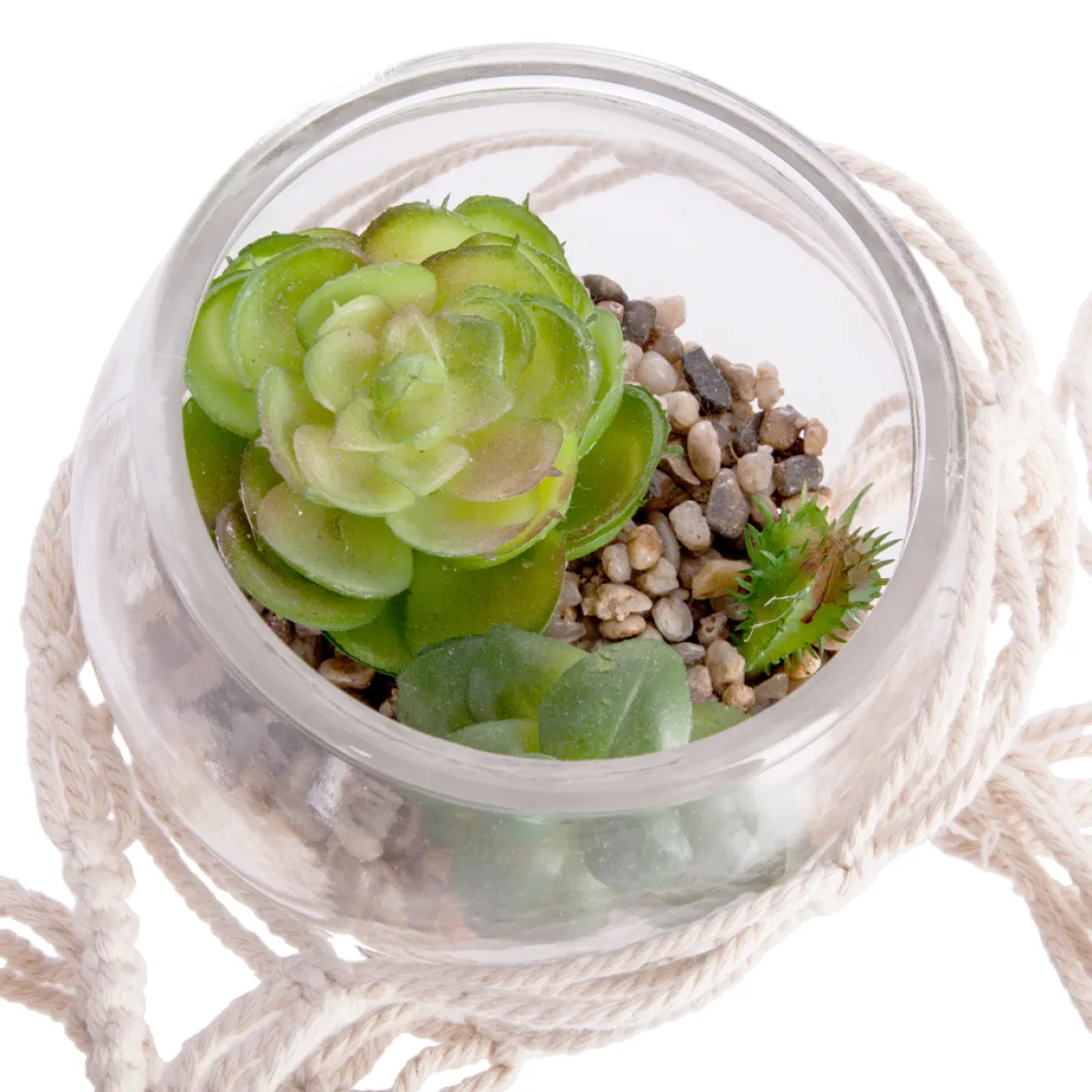 atmosphera Plantas Y Flores Artificiales>Maceta De Vidrio Colgante C/Planta