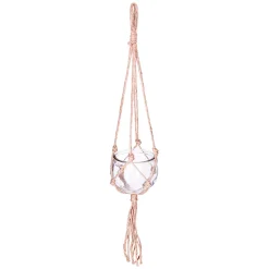atmosphera Jarrones Y Vasos>Maceta De Vidrio Colgante 10.5x56Cm