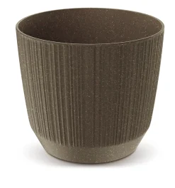 Complementos>Maceta Ryfo Eco Wood Coffee 14.6x12.6Cm
