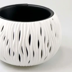 Complementos>Maceta Sandy Bowl Blanca 29x20Cm