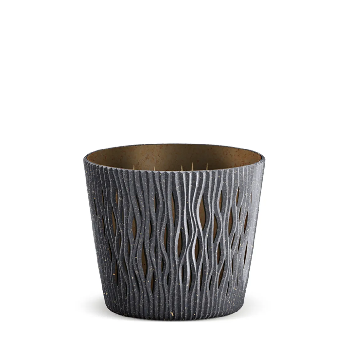 Complementos>Maceta Sandy Round Antracita 26x22Cm