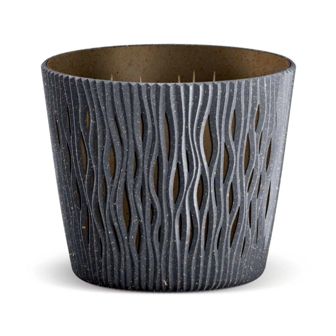 Complementos>Maceta Sandy Round Antracita 19x17Cm