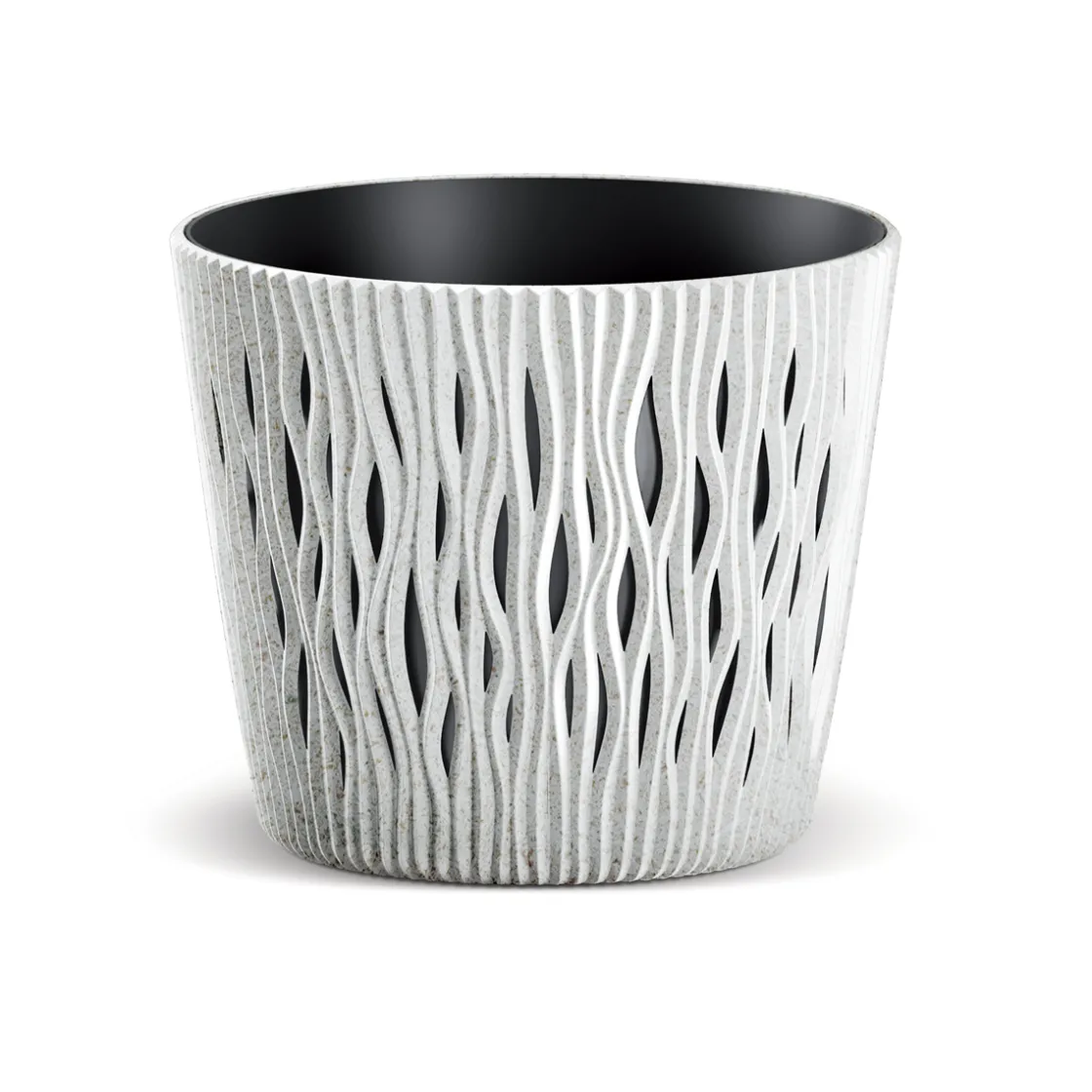 Complementos>Maceta Sandy Round C/Blanco 19x17Cm