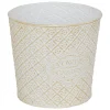 atmosphera Jarrones Y Vasos>Maceta TINO de hierro blanco 22cm
