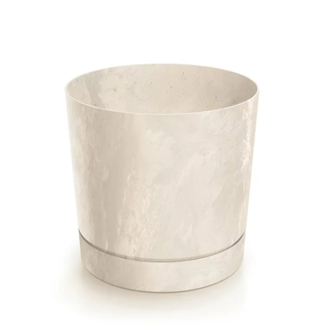 Complementos>Maceta TUBO efecto cemento beige 14.7x14.8x14.8cm