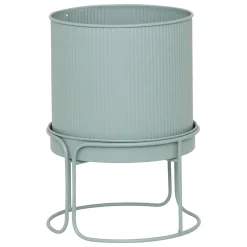 atmosphera Jarrones Y Vasos>Macetero AZE metálico verde 27cm