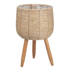 Jarrones Y Vasos>Macetero de fibra natural 39cm