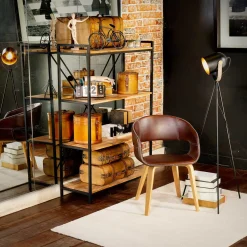 atmosphera Accesorios|Estilo Industrial>Maleta De Madera Decorativa 40.5x23.5x15