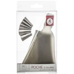 secret d'gourmet Moldes Y Otros Utensilios De Cocina>Manga Pastelera Con 4 Boquillas