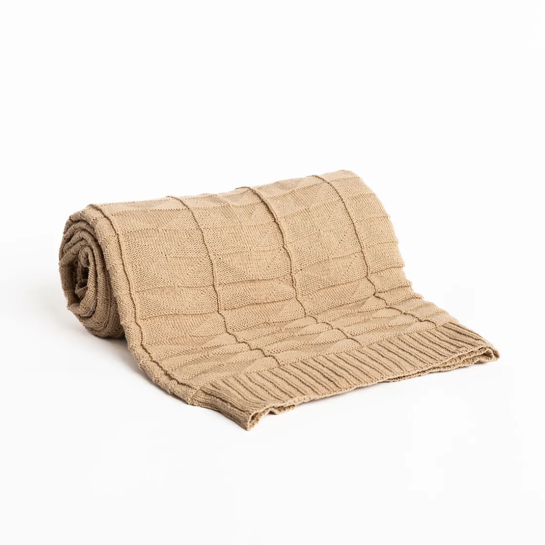 hôma Mantas>Manta CHEVRON beige 130x160cm