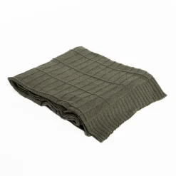 hôma Mantas>Manta CHEVRON verde 130x160cm