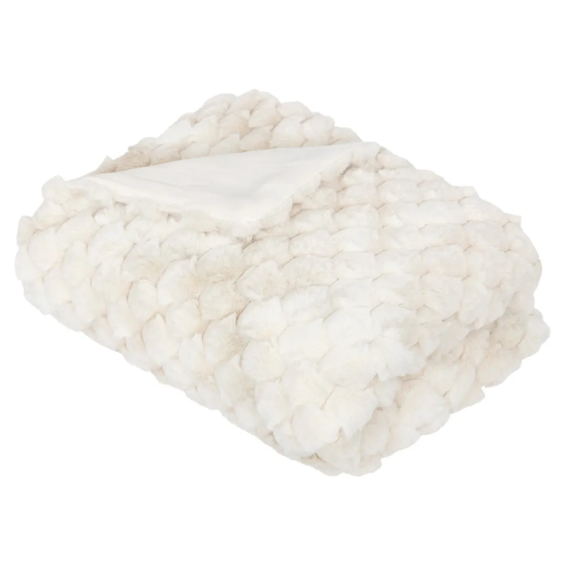 atmosphera Mantas>Manta de felpa beige INUIT