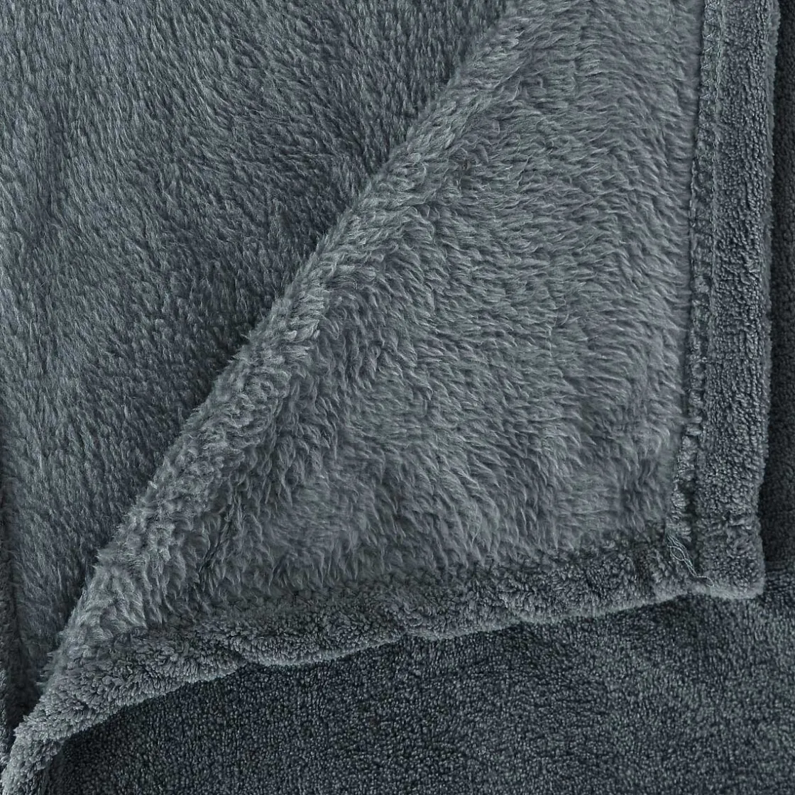 atmosphera Mantas>Manta Microfibra Azul Petróleo 180x230Cm
