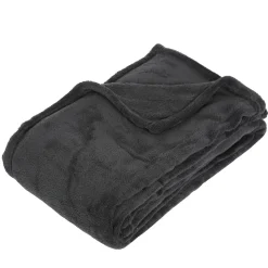 atmosphera Mantas>Manta Microfibra Gris Oscuro 125x150Cm