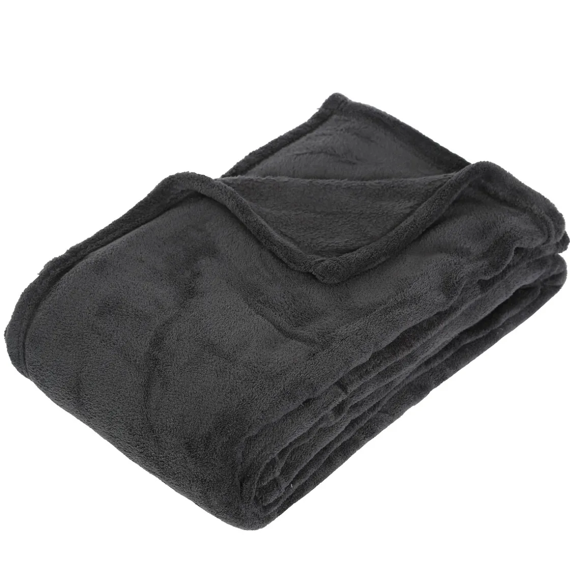 atmosphera Mantas>Manta Microfibra Gris Oscuro 125x150Cm