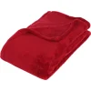 atmosphera Mantas>Manta Microfibra Roja 125x150Cm