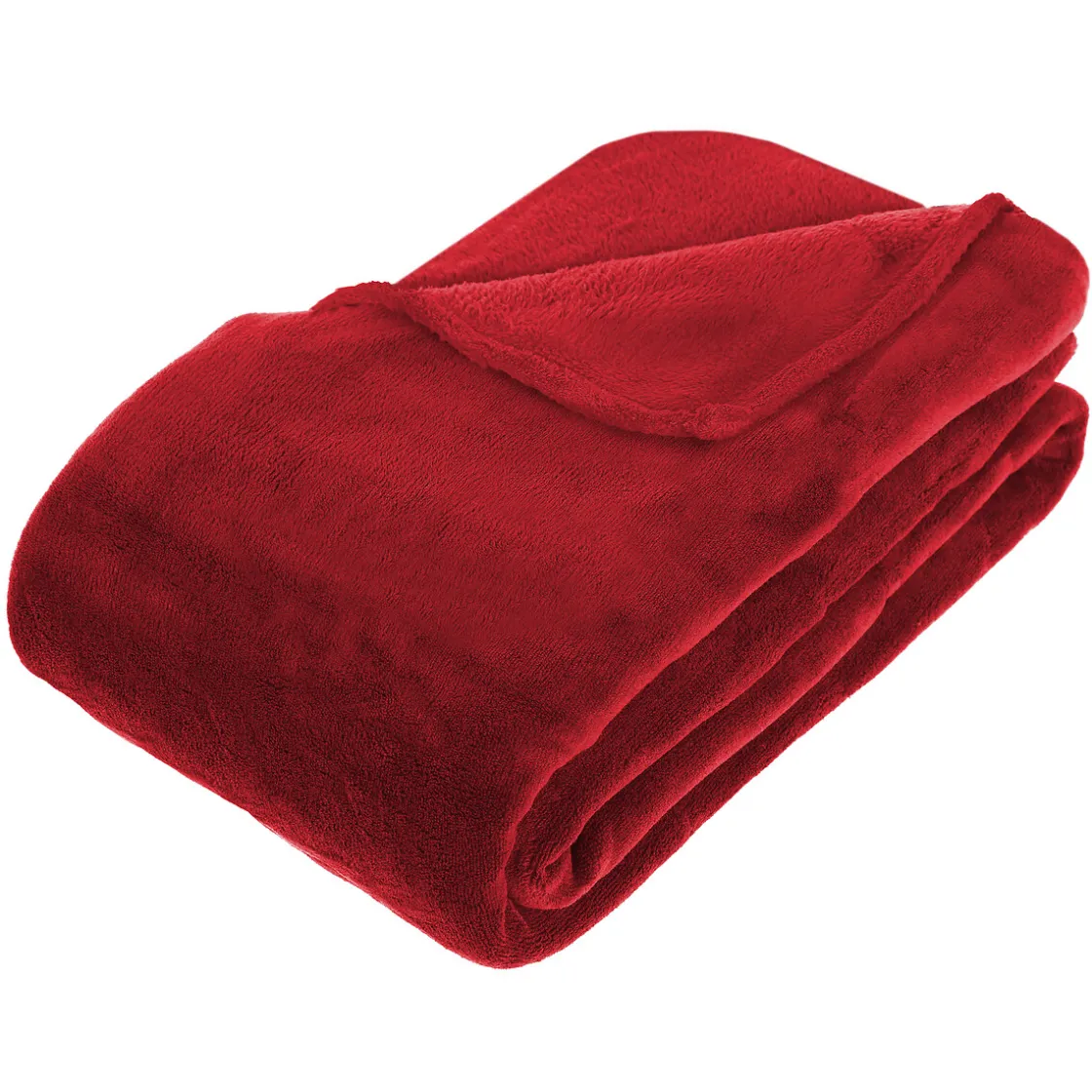 atmosphera Mantas>Manta Microfibra Roja 180x230Cm