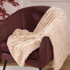 atmosphera Mantas>Manta Pelo Beige Automne