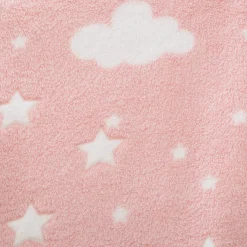 atmosphera4kids Téxtil>Manta Rosa Con Estrellas 150x125Cm