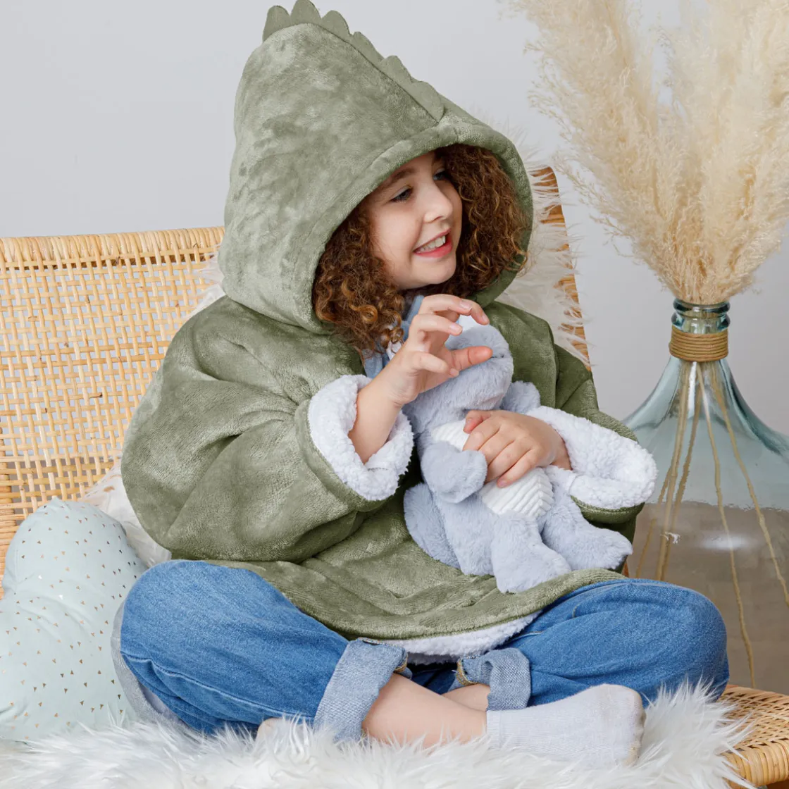 atmosphera4kids Téxtil>Manta Sudadera Capucha Dino 60x95Cm