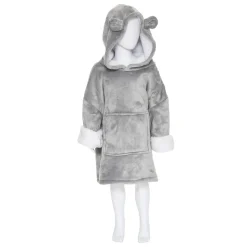 atmosphera4kids Téxtil>Manta Sudadera Capucha Oso Gris 60x95Cm