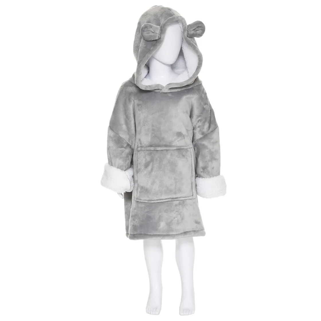 atmosphera4kids Téxtil>Manta Sudadera Capucha Oso Gris 60x95Cm