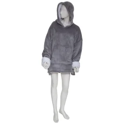 atmosphera Mantas>Manta Sudadera C/Capucha Gris