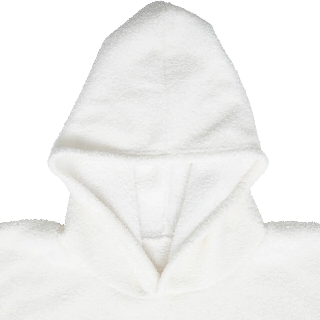 atmosphera Mantas>Manta Sudadera Con Capucha Bouclé Marfil