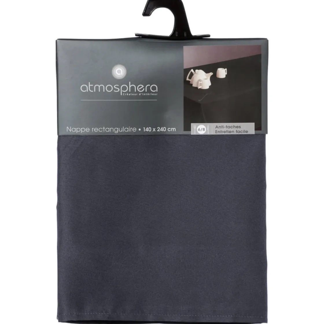 atmosphera Manteles, Servilletas Y Manteles Individuales>Mantel Ardosia Antimanchas Azul 140x240