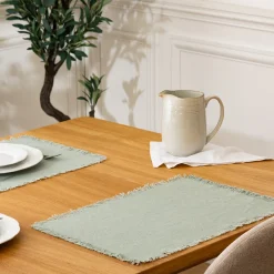 secret d'gourmet Manteles, Servilletas Y Manteles Individuales>Mantel individual de mesa MAHA gris 30x45cm