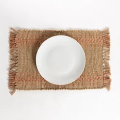 hôma Manteles, Servilletas Y Manteles Individuales>Mantel individual MIRAGE marrón 33x48cm