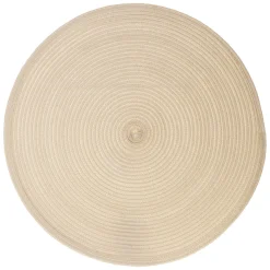 Manteles, Servilletas Y Manteles Individuales>Mantel individual TEXALINES redondo beige 38cm