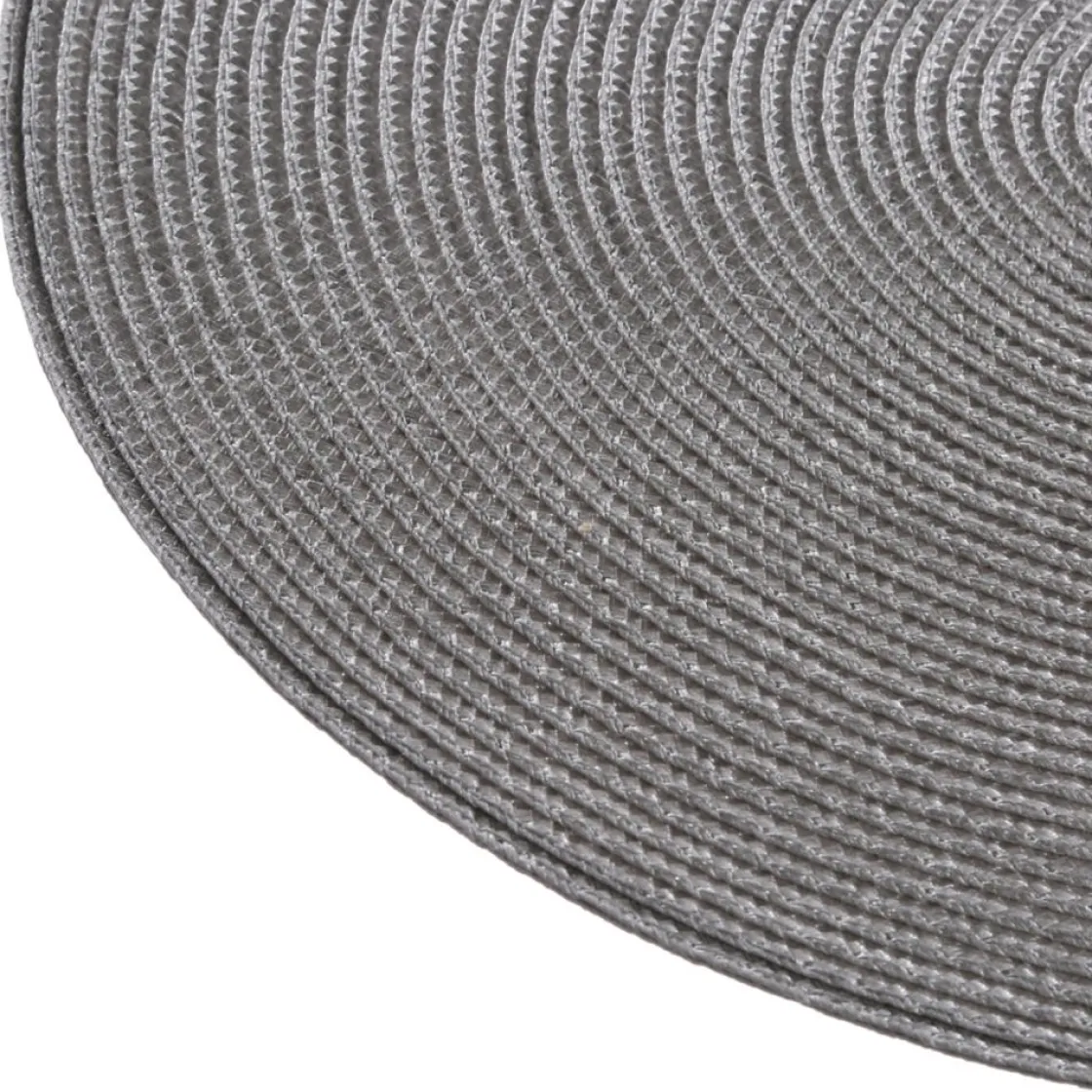 secret d'gourmet Manteles, Servilletas Y Manteles Individuales>Mantel individual TEXALINE gris claro 38cm