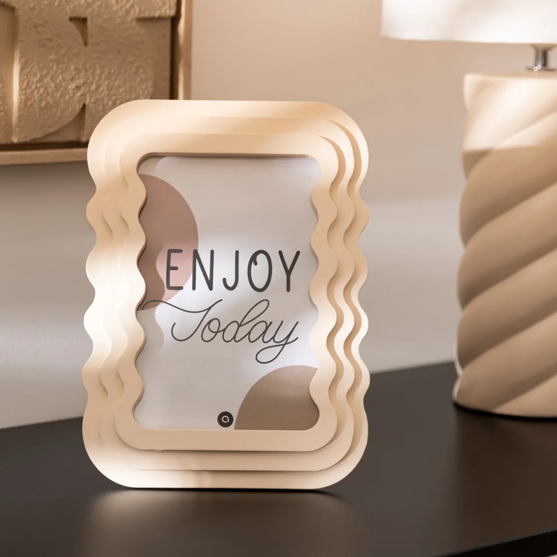 atmosphera Marcos Y Fotos|Estilo Rústico>Marco mdf blanco 13x18cm KELLY