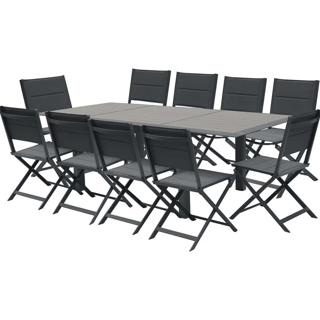 hespéride Mesas De Jardín>Mesa Allure Extensible Graphite De Aluminio
