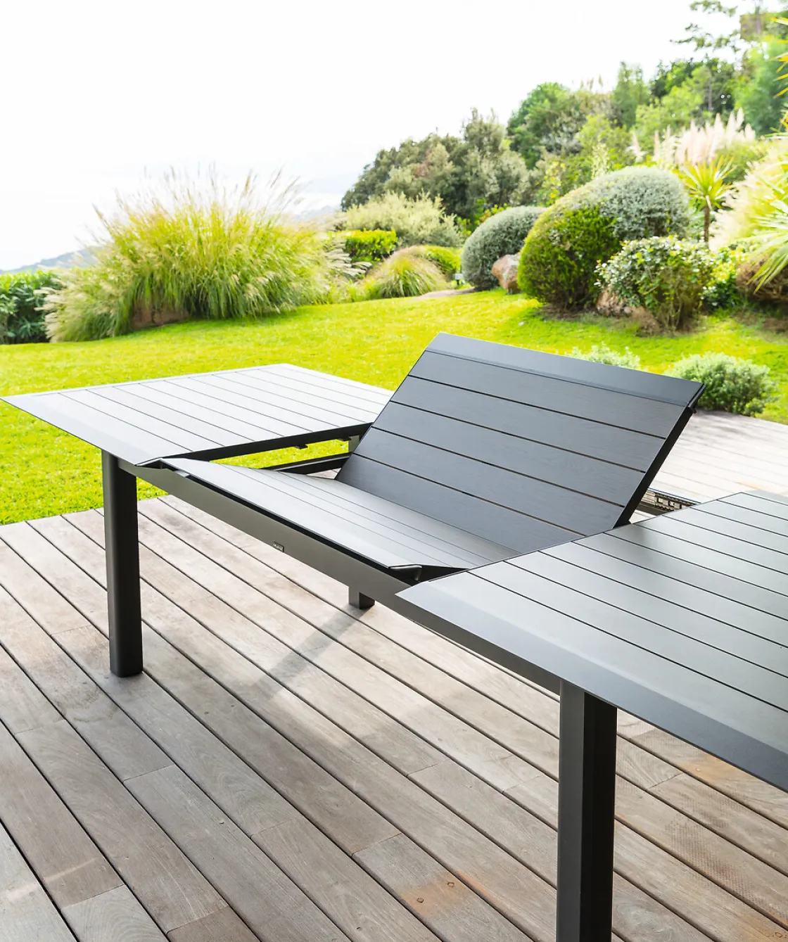 hespéride Mesas De Jardín>Mesa Allure Extensible Graphite De Aluminio