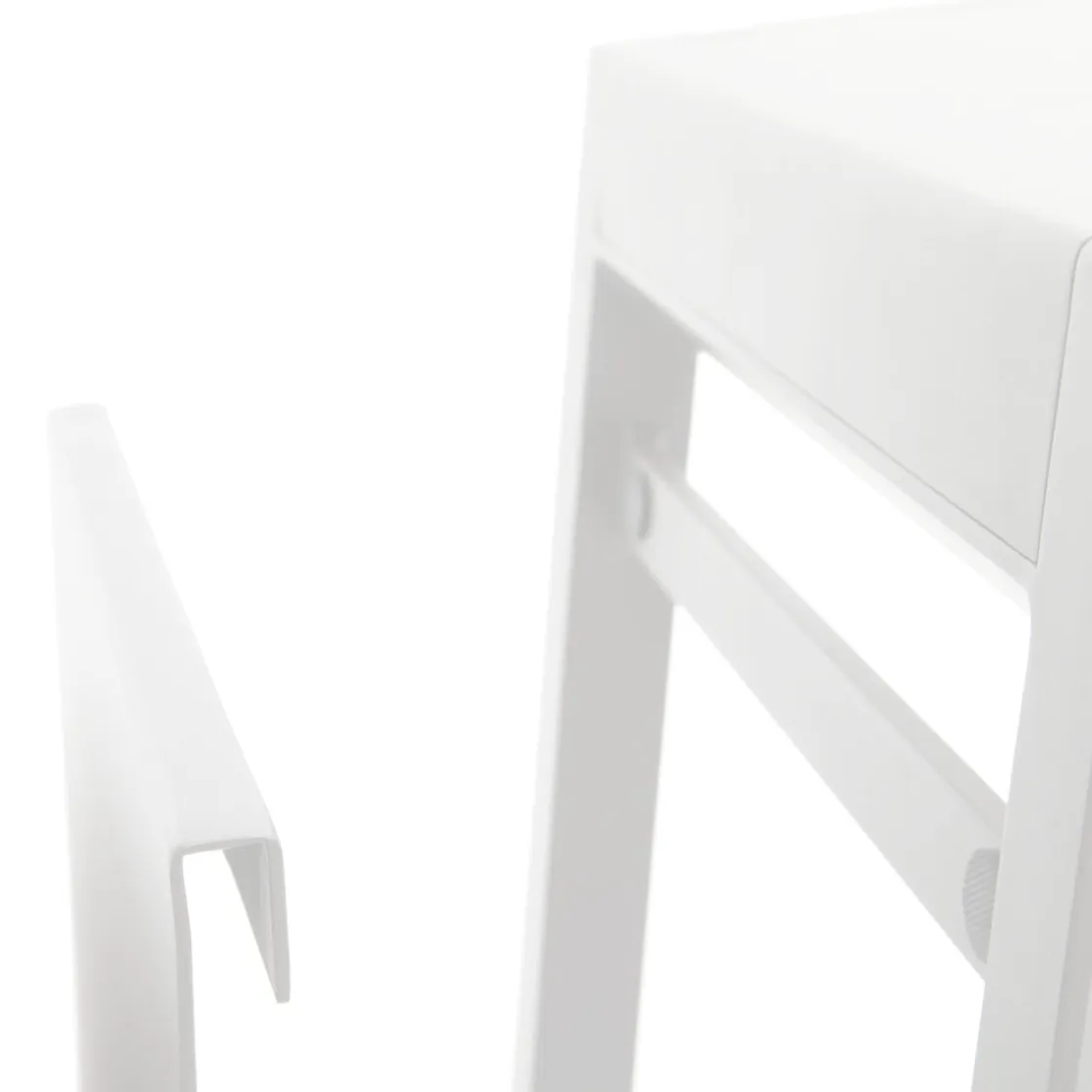 hespéride Mesas De Jardín>Mesa auxiliar ALLURE blanco de aluminio