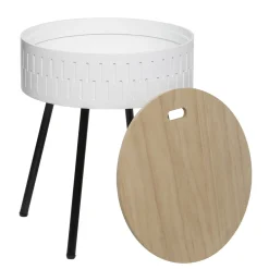 atmosphera Mesas Bajas Y Auxiliares|Estilo Contemporaneo>Mesa Auxiliar Almacenaje Mdf 38.5x45.5
