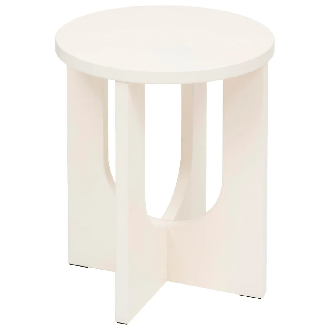 atmosphera Mesas Bajas Y Auxiliares|Estilo Contemporaneo>Mesa auxiliar BLOOM blanca de mdf 50.4x40x40cm