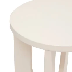 atmosphera Mesas Bajas Y Auxiliares|Estilo Contemporaneo>Mesa auxiliar BLOOM blanca de mdf 50.4x40x40cm